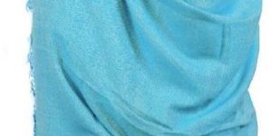 Sky Blue Lambswool Shawl