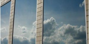 Rectangular Plain Reflective Glass