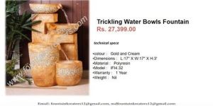 F R P Fiber Tabletop Fountain