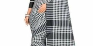Handloom Checks Cotton Saree