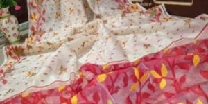 Resham Dhakai Jamdani Saree