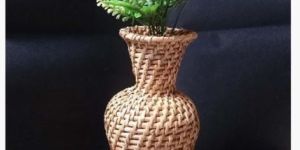 Cane Tabletop Flower Vase