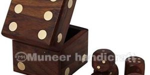 Wooden Dice Box Set