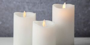 White Pillar Candles