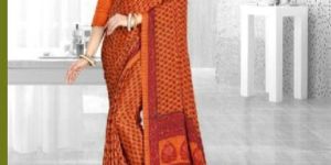 Ami Varsha Fashion Womens Uniform Saree