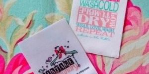 Satin Printing Label