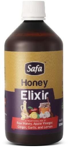 Safa Honey Elixir 100% Pure Raw Honey, Apple Cider Vinegar, Ginger, Garlic and Lemon Heart Tonic Natural Heart Health Supplement