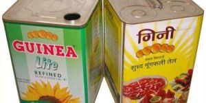 Square Tin Container