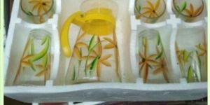 Glass Juice Lemon Set