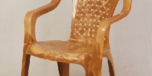 Dark Cream Color Matt Finish Plastic Chair