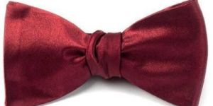 Red Satin Bow Tie