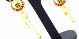 Golden Fashion Earring Set