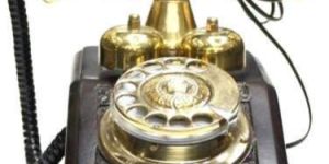 Golden Antique Telephone
