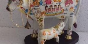 Polyresin Kamdhenu Cow Statue