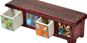 Wooden Ceramic Drawer Set
