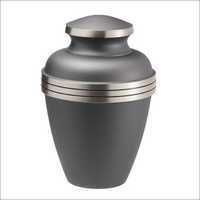 Rustic Grey Brass Urn