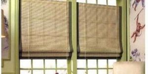 Brown Bamboo Window Blinds