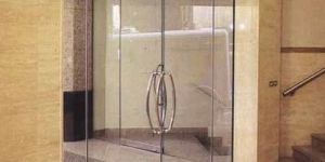 Toughened Glass Double Door