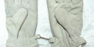 off White Split Leather Gloves