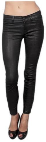 Black Ladies Leather Pant