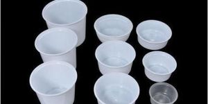 Plain Milky Plastic Container