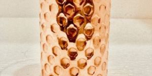 Copper Hammered Glass