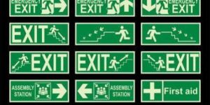 Fire Safety Signage and Direction Board