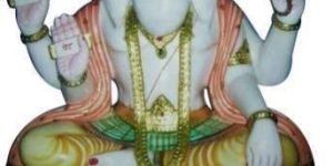 Marble Brahma Statue