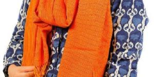 Sunflower Yellow & Orange Lambswool Stole