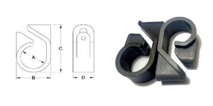 Single Bolt PVC Telecleats