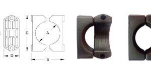 Two Bolt PVC Telecleats