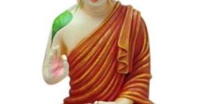 Multicolor Marble Buddha Statue