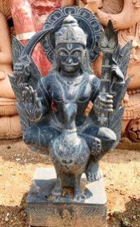 Sani Dev Black Marble Statue
