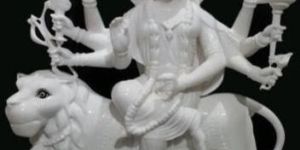 White Marble Durga Maa Statue