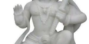 White Marble Hanuman Statue