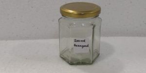 Hexagonal Glass Jar