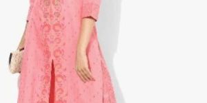 Placement Print Kurti Palazzo Set