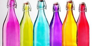 Colored Glass Bottle