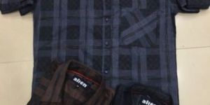 Mens Designer Check Shirt
