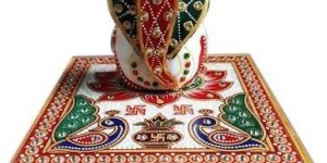 Fancy Marble Ganpati Chowki