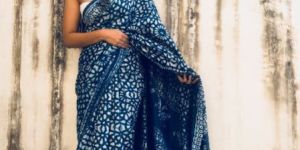 Silk Dabu Print Saree