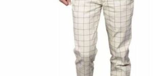 Mens Checkered Trouser