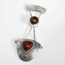 SILVER TURQUOISE GEMSTONE PENDANT