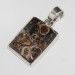 SILVER TURTELLA GEMSTONE PENDANT