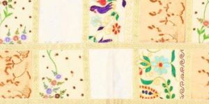 Indian Square Ottomans Poufs Footstools Cotton Embroidered Knitted Ottoman Pouf