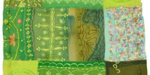 Square Footstools Poufs Patchwork Floor Cushion Pouf