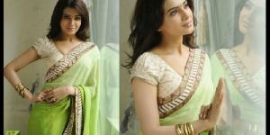 Summer Embroidered Saree with Matching Blouse