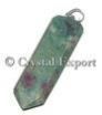 Ruby Fuchsite Flat Pencil Pendant