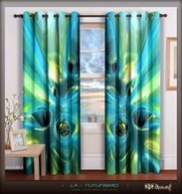 Digital Print Heavy Blackout Modern Homes Curtain