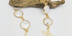 Kingfisher Birds Charm Long Drop Earring